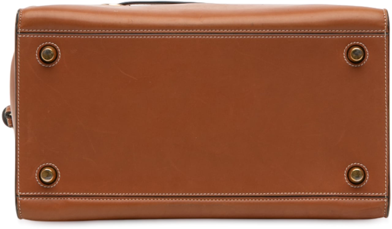 Celine Small Smooth Calfskin Ring Handbag Bruin