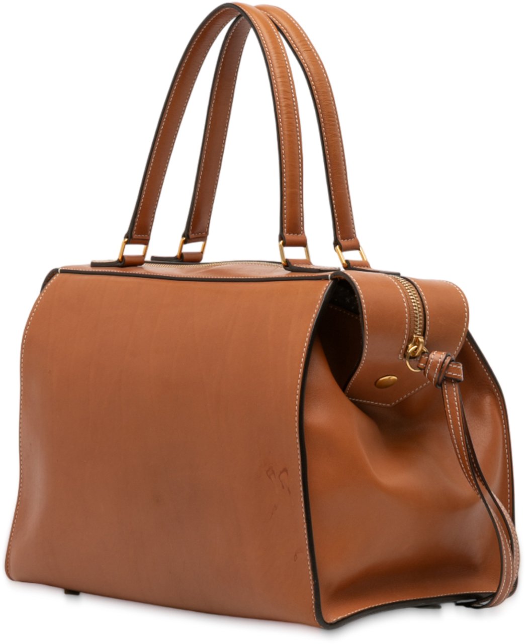 Celine Small Smooth Calfskin Ring Handbag Bruin