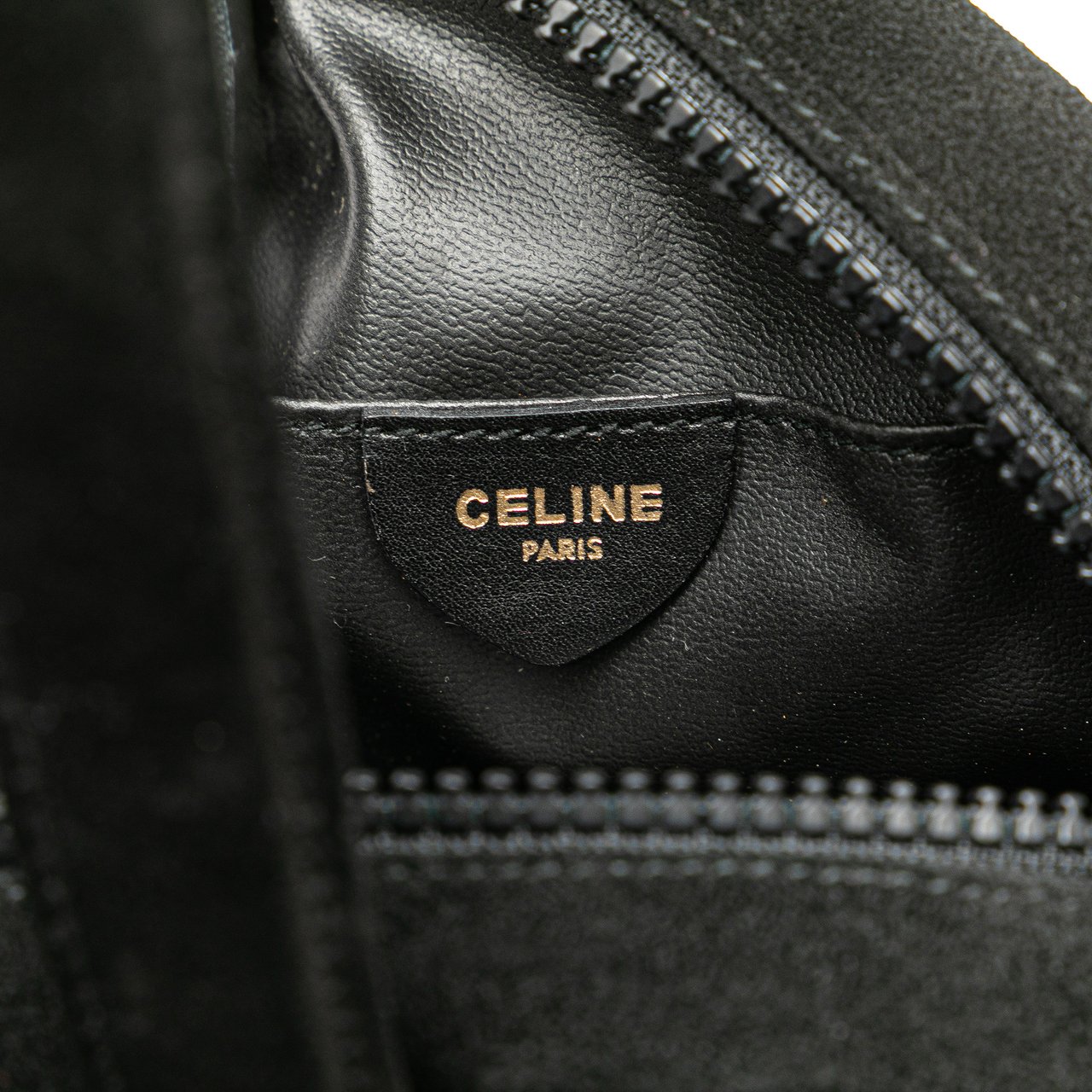 Celine Round Suede Tassel Handbag Zwart