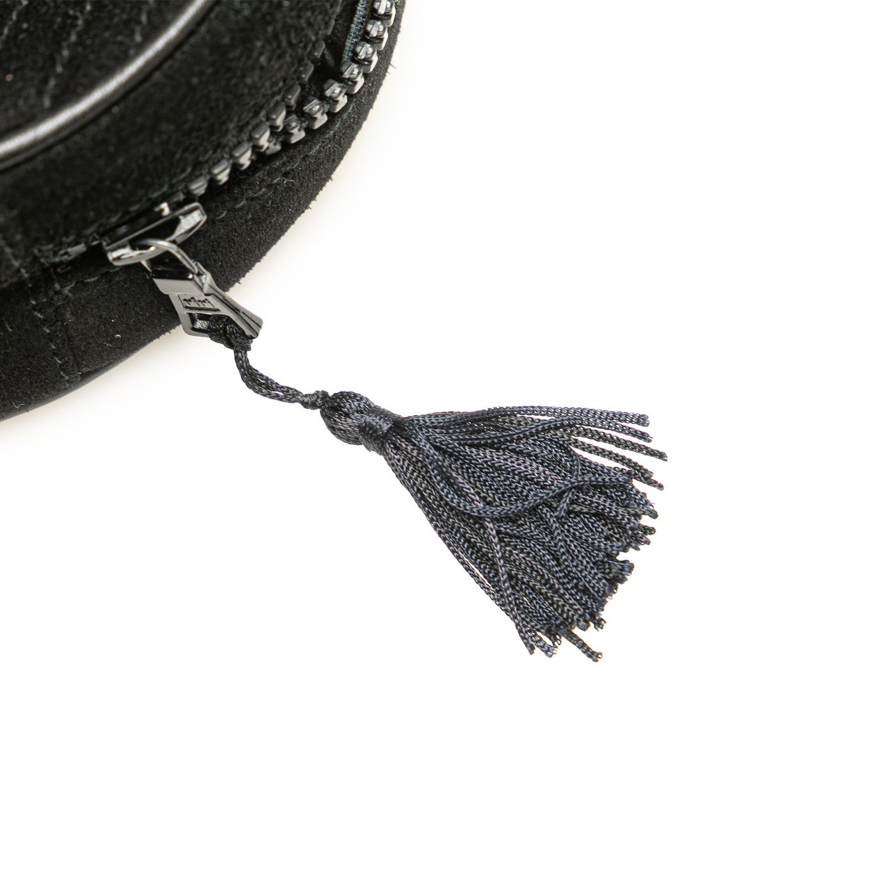 Celine Round Suede Tassel Handbag Zwart