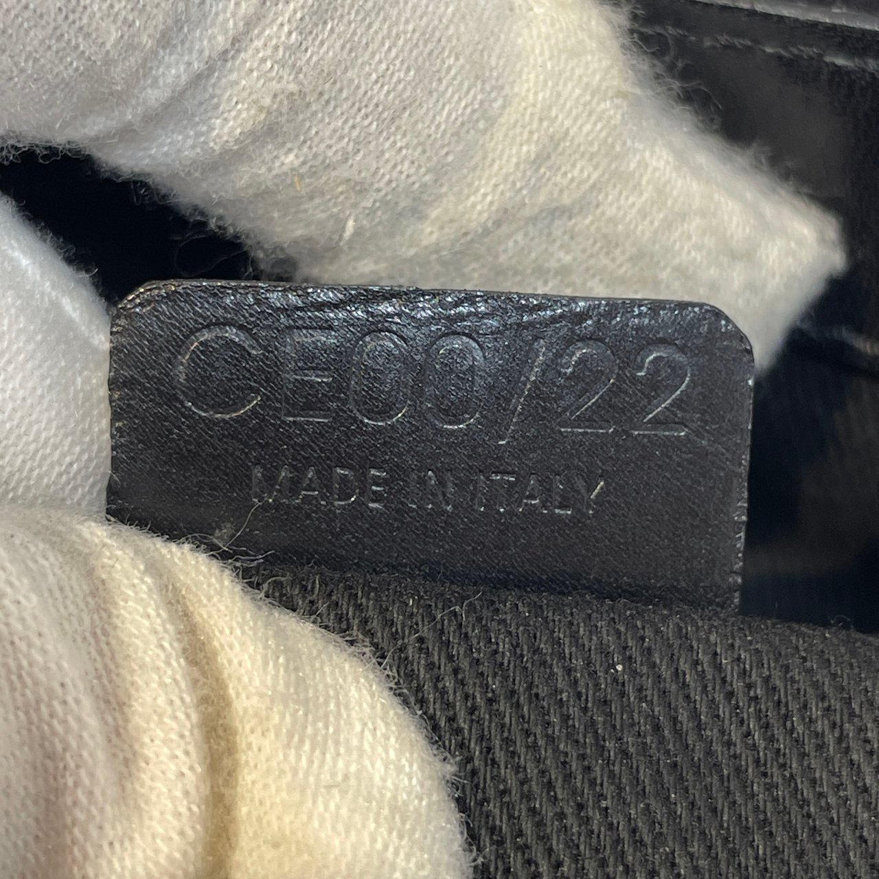 Celine C Macadam Suede Handbag Zwart
