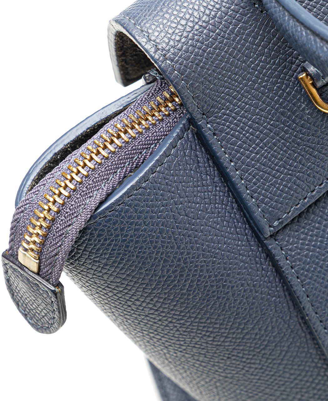 Celine Nano Grained Calfskin Belt Bag Blauw