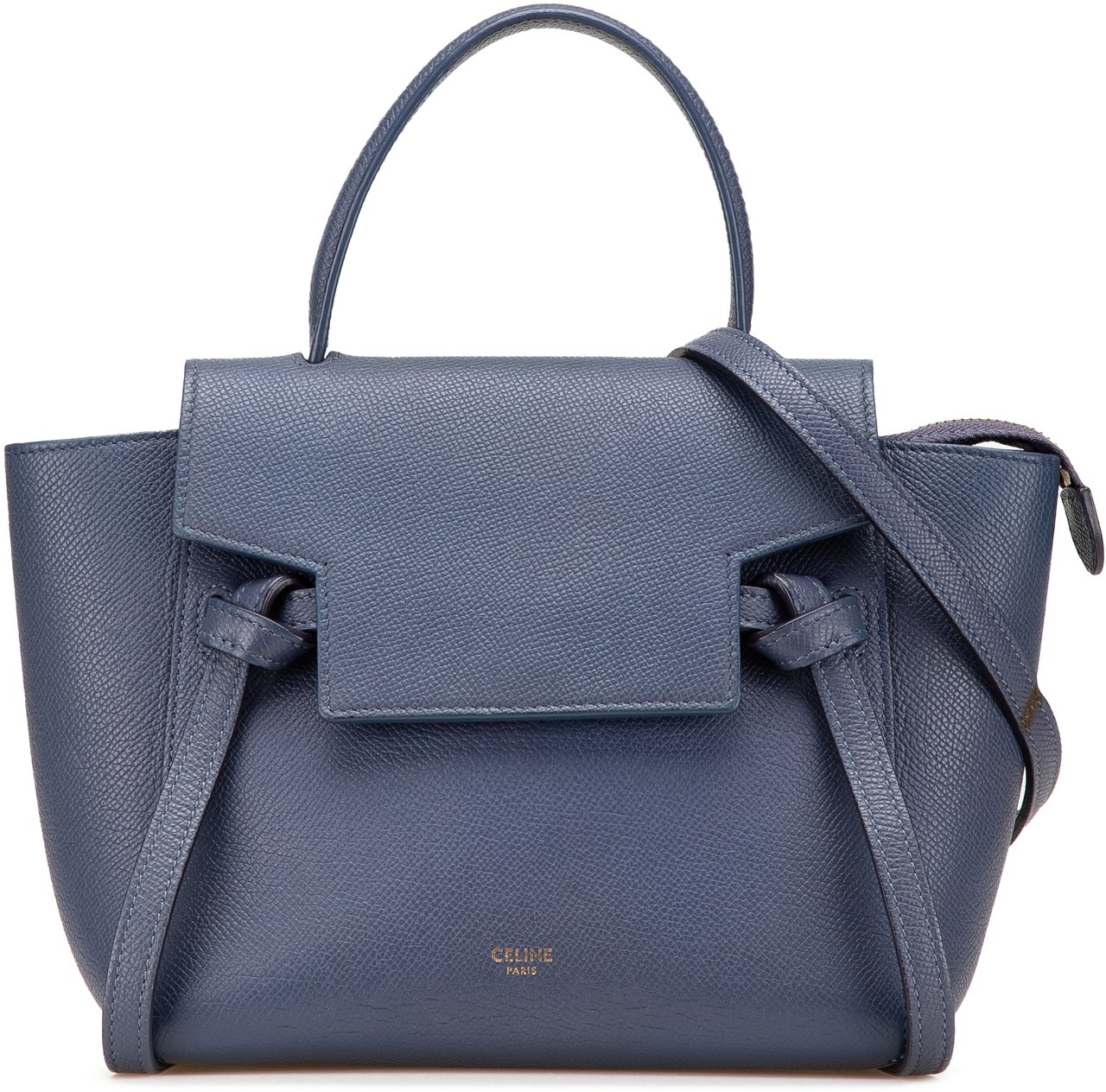 Celine Nano Grained Calfskin Belt Bag Blauw