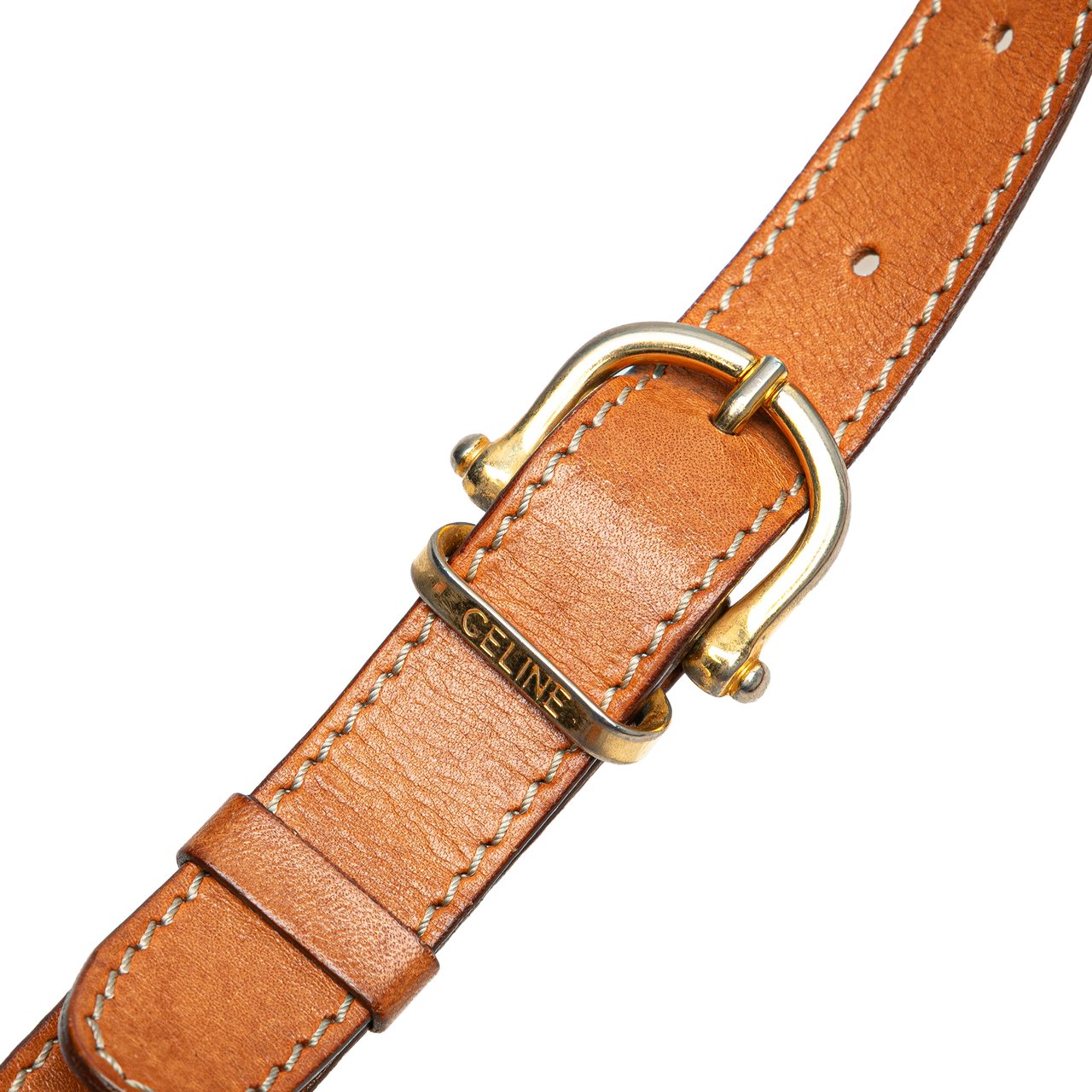 Celine Macadam Coated Canvas Crossbody Bruin