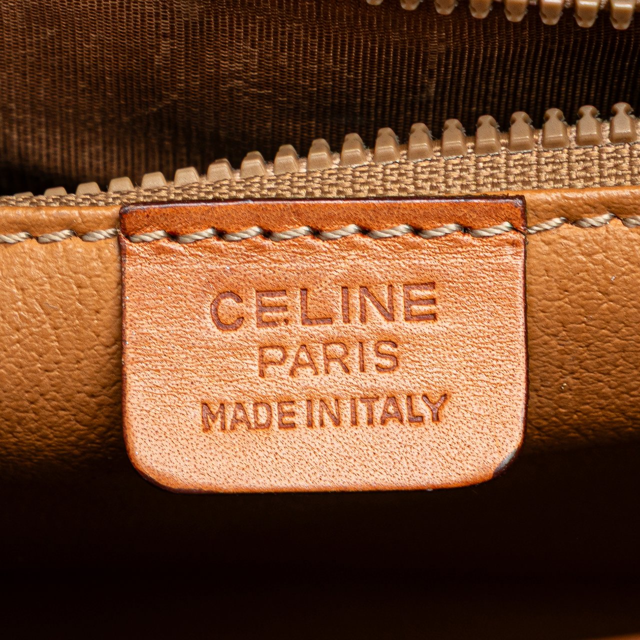 Celine Macadam Coated Canvas Crossbody Bruin