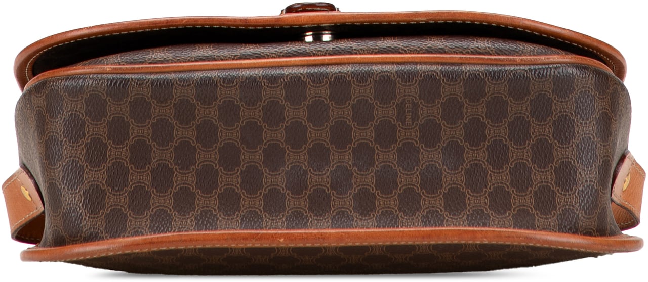 Celine Macadam Coated Canvas Crossbody Bruin