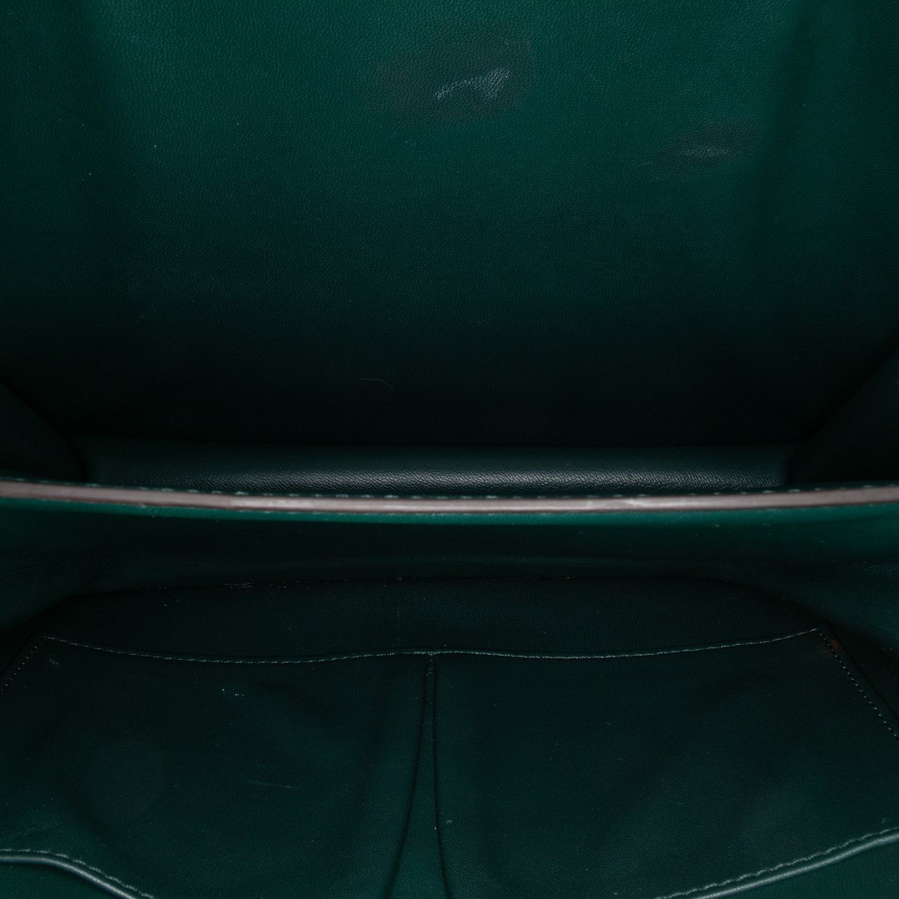 Celine Medium Calfskin Classic Box Groen
