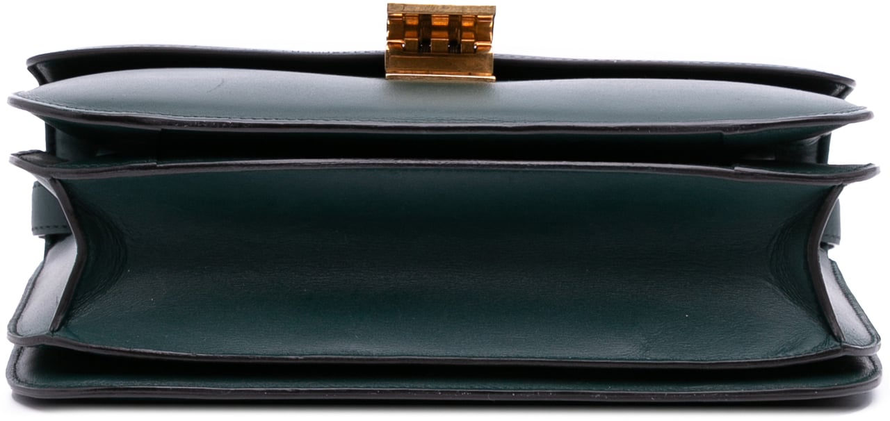 Celine Medium Calfskin Classic Box Groen