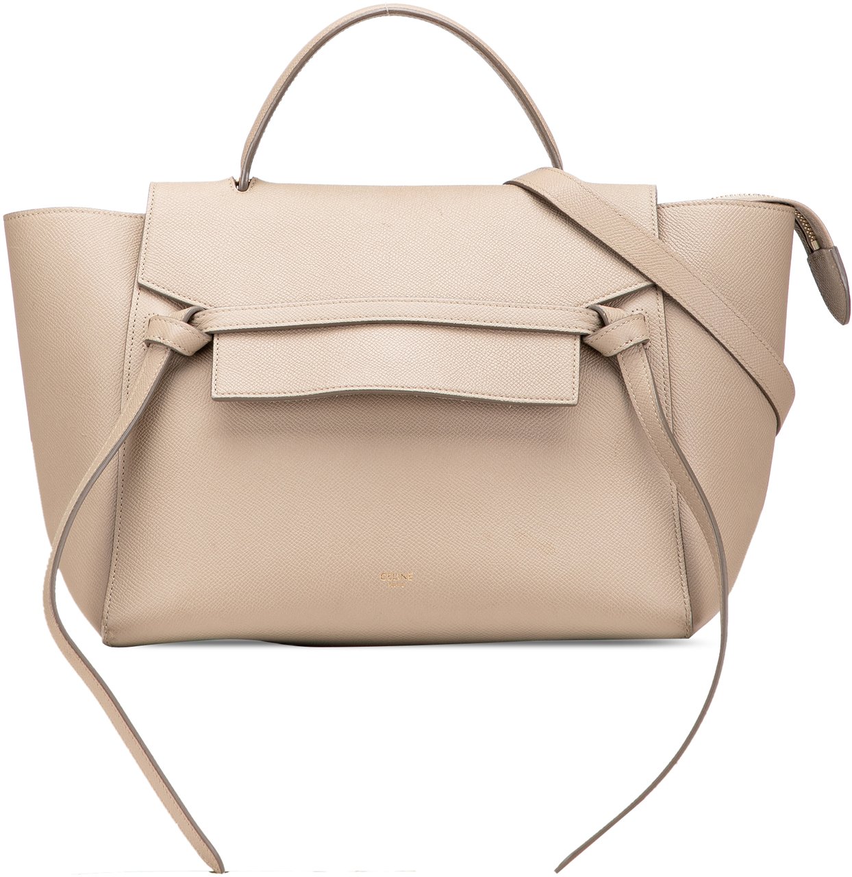 Celine Mini Leather Belt Bag Satchel Bruin