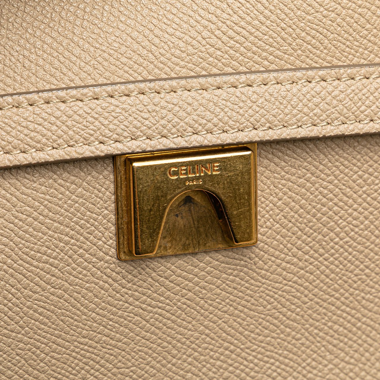 Celine Mini Leather Belt Bag Satchel Bruin