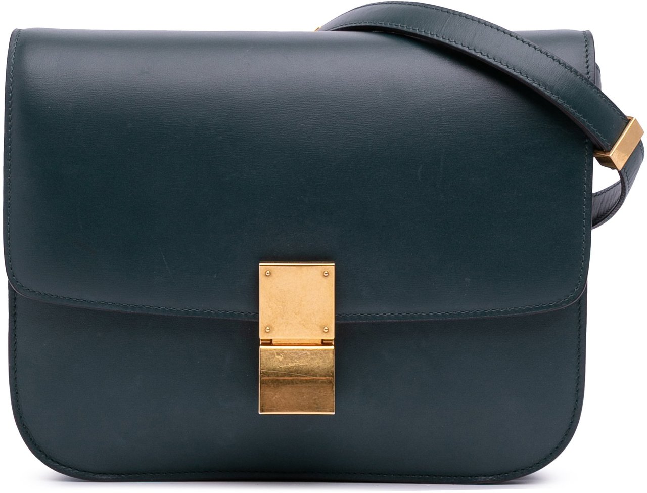 Celine Medium Calfskin Classic Box Groen
