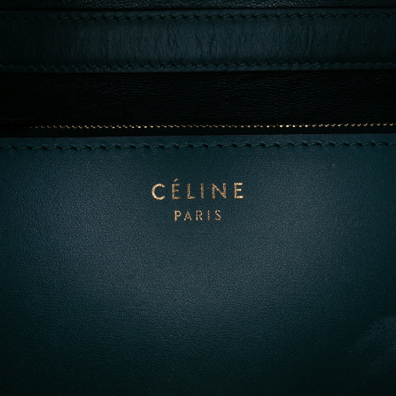 Celine Medium Calfskin Classic Box Groen