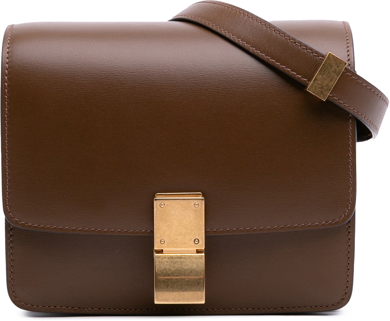 Celine Small Calfskin Classic Box Bruin