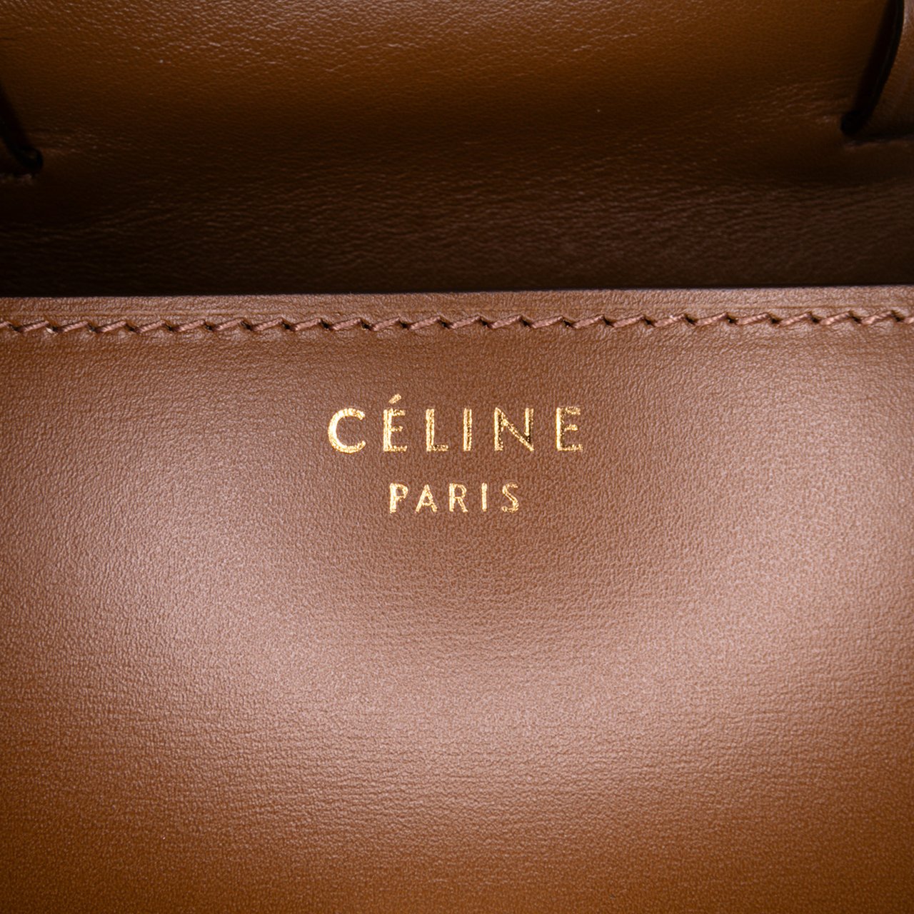 Celine Small Calfskin Classic Box Bruin