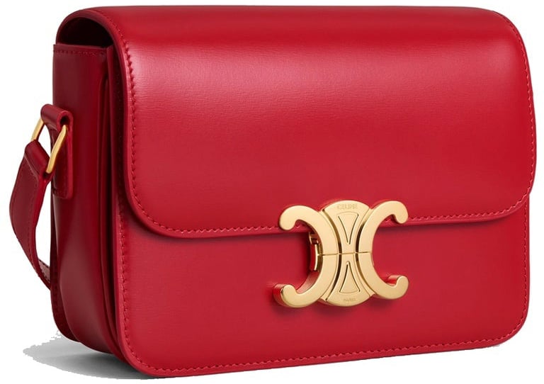 Celine Celine Classique Triomphe Bag Rood