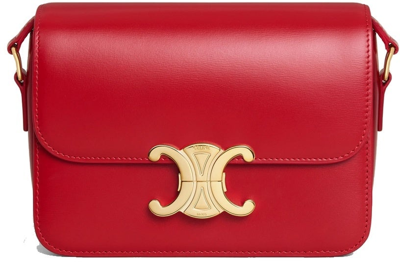 Celine Celine Classique Triomphe Bag Rood
