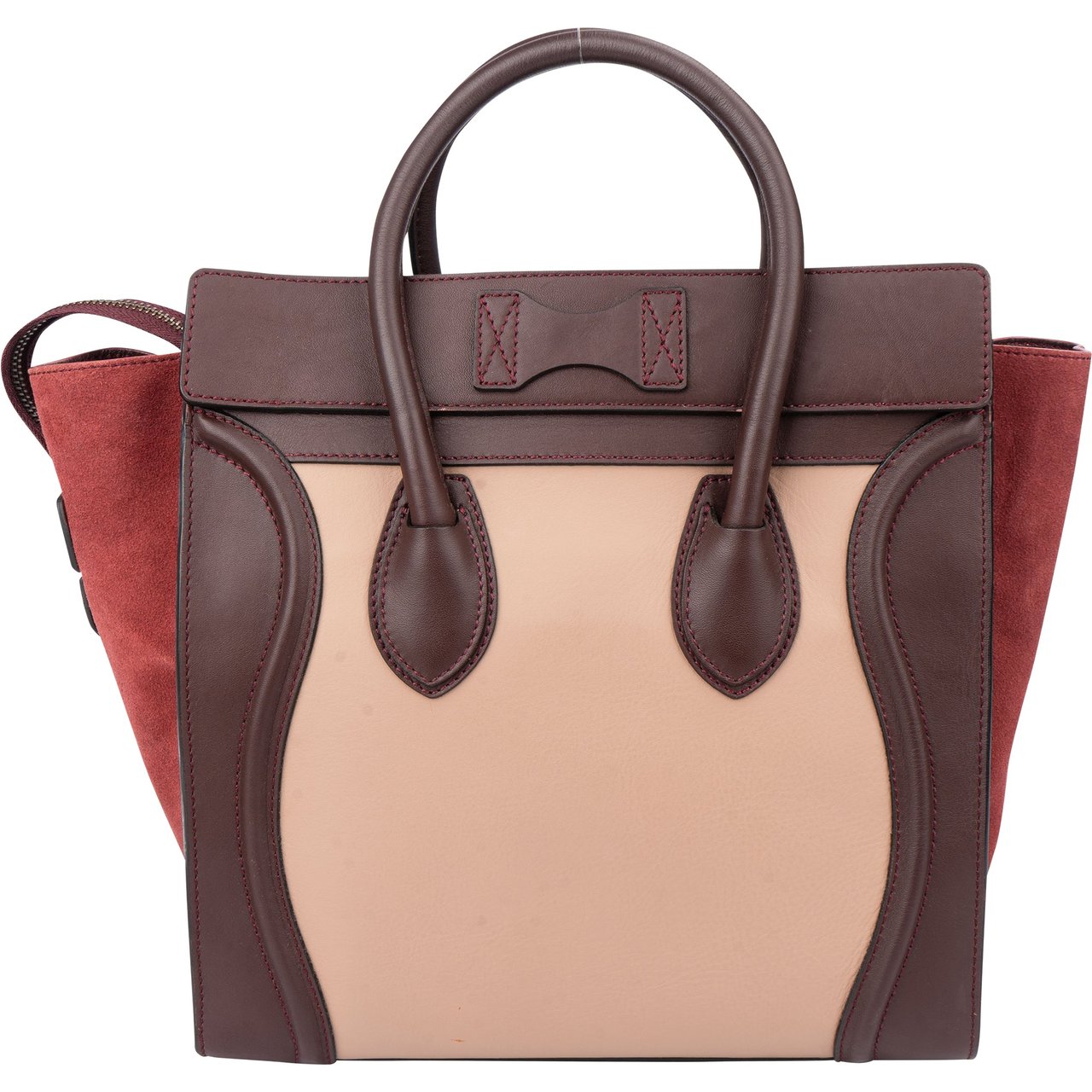 Celine Céline Tricolor Leather Luggage Handbag Divers