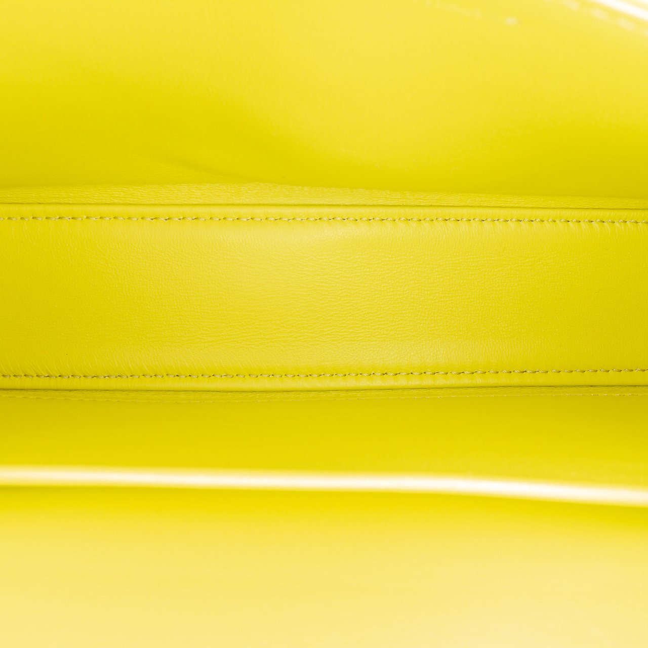 Celine Shiny Calfskin Claude Chain Shoulder Bag Geel