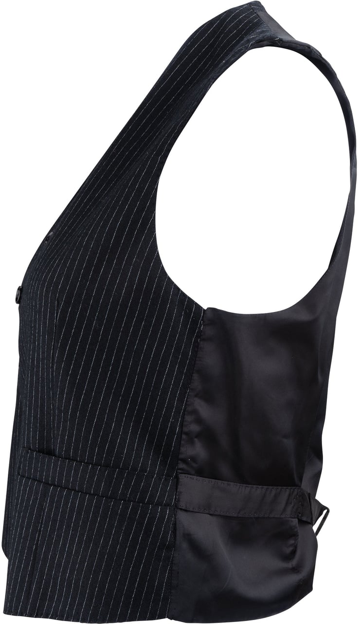 Celine Celine Laine Pinstripes Vest (D36 / FR38) Zwart
