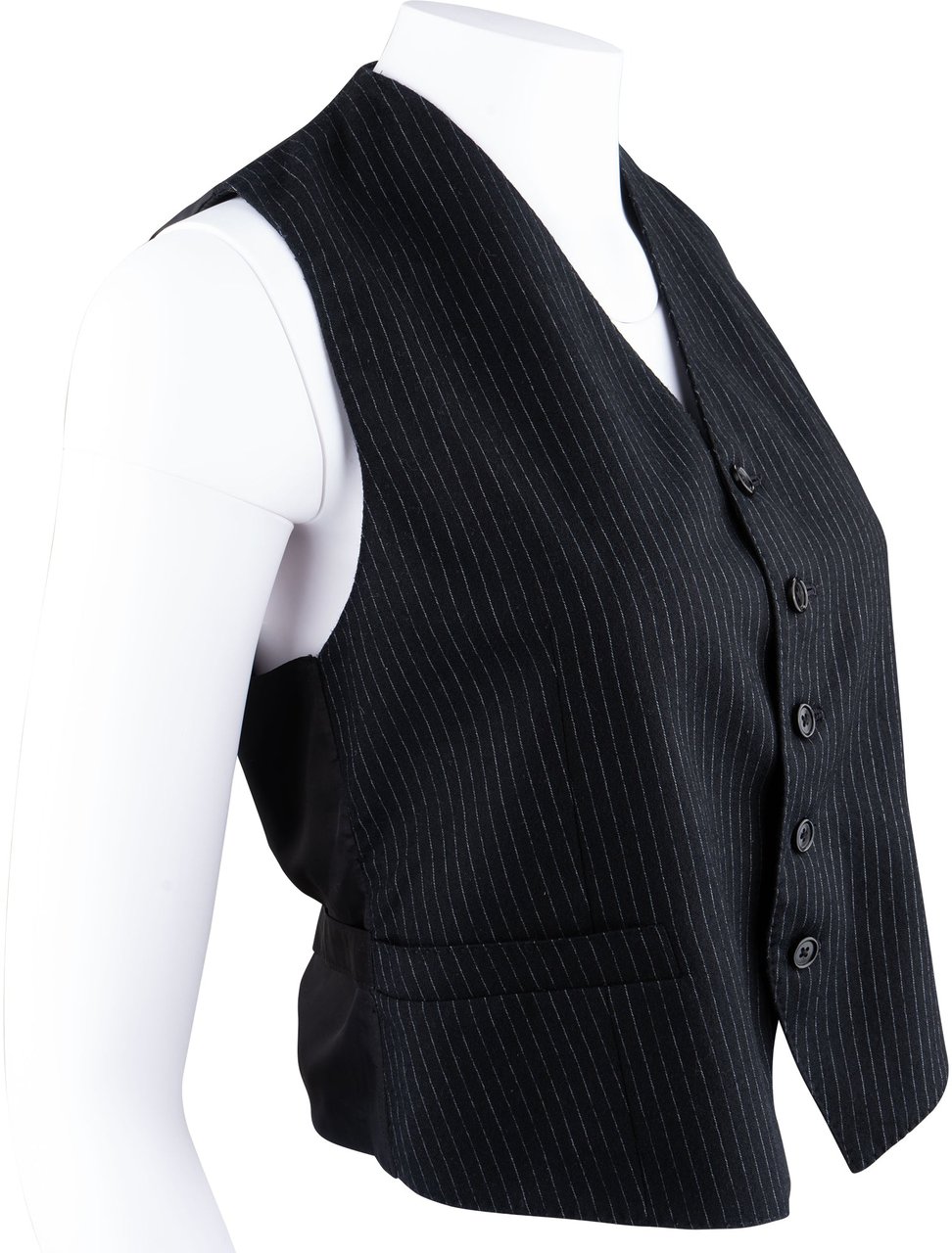 Celine Celine Laine Pinstripes Vest (D36 / FR38) Zwart