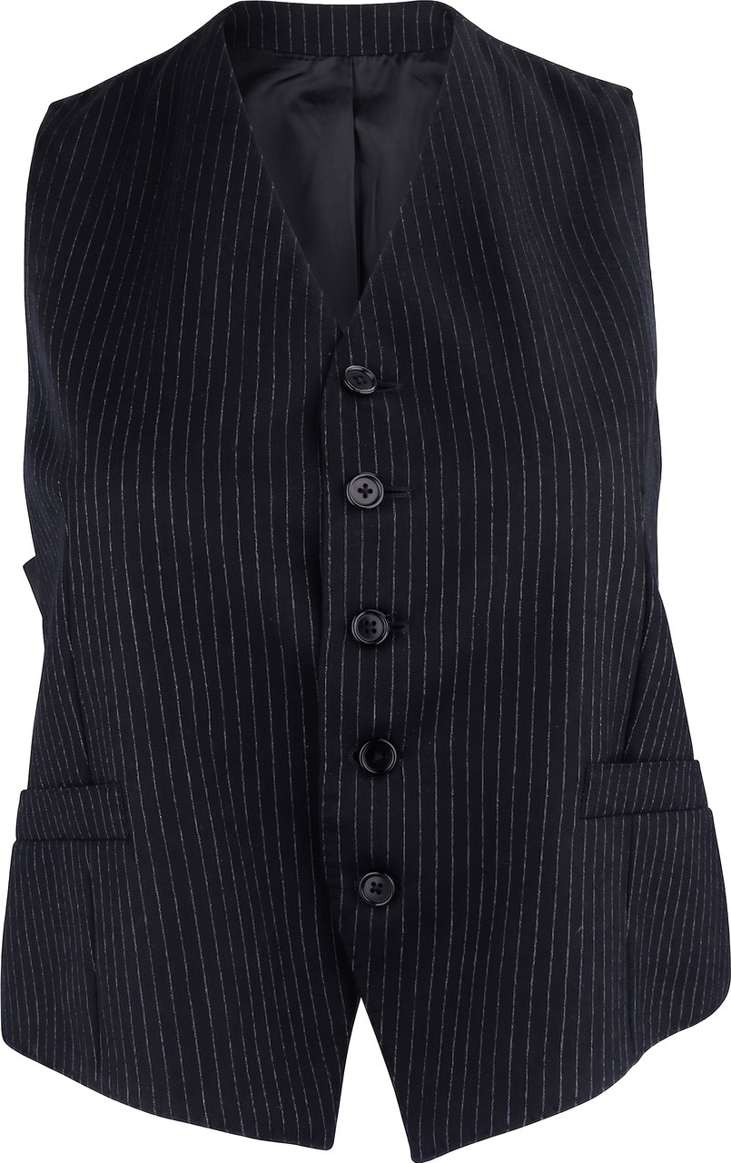 Celine Laine Pinstripes Vest (D36 / FR38) Zwart