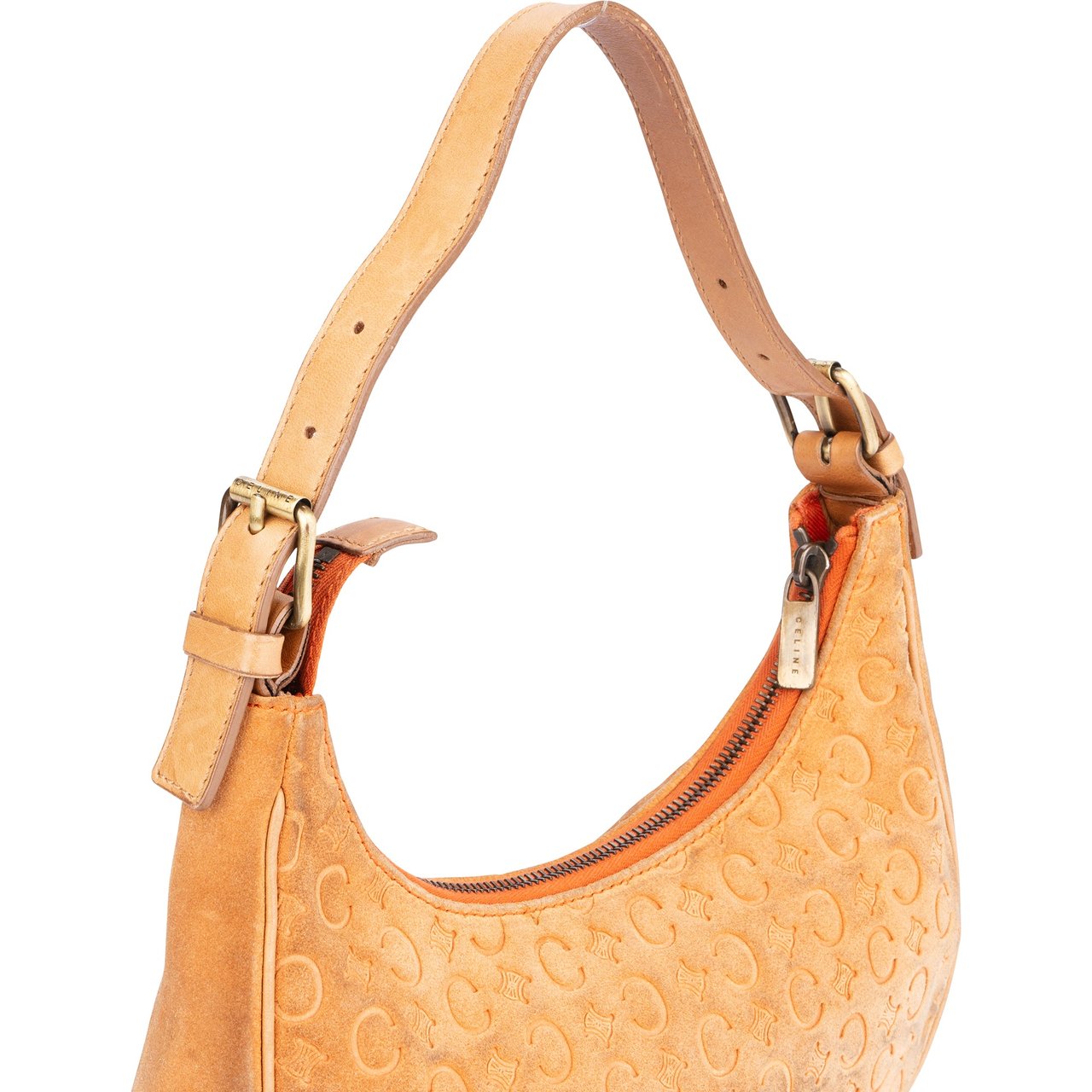 Celine Celine Suede Maccadam Monogram Handbag Divers