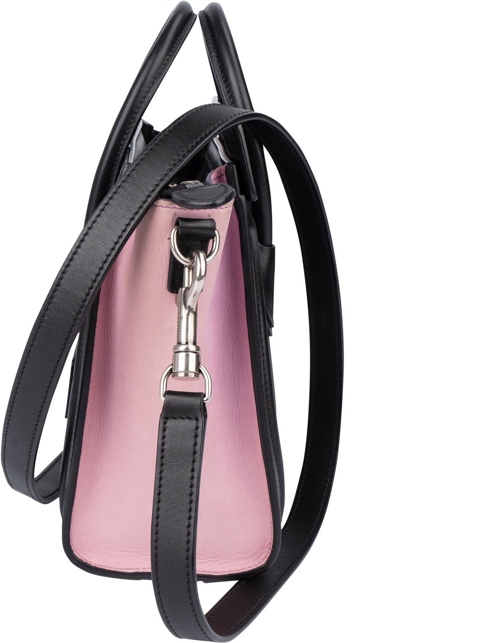 Celine Céline Tricolor Leather Luggage Handbag Zwart