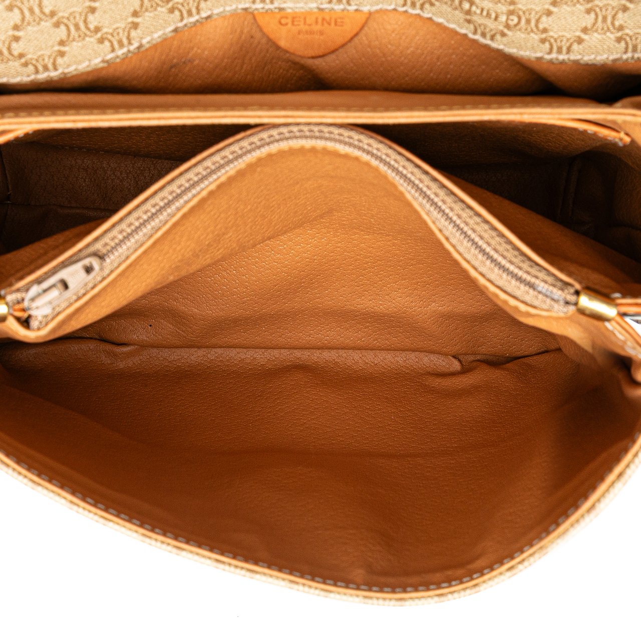 Celine Macadam Coated Canvas Crossbody Bruin