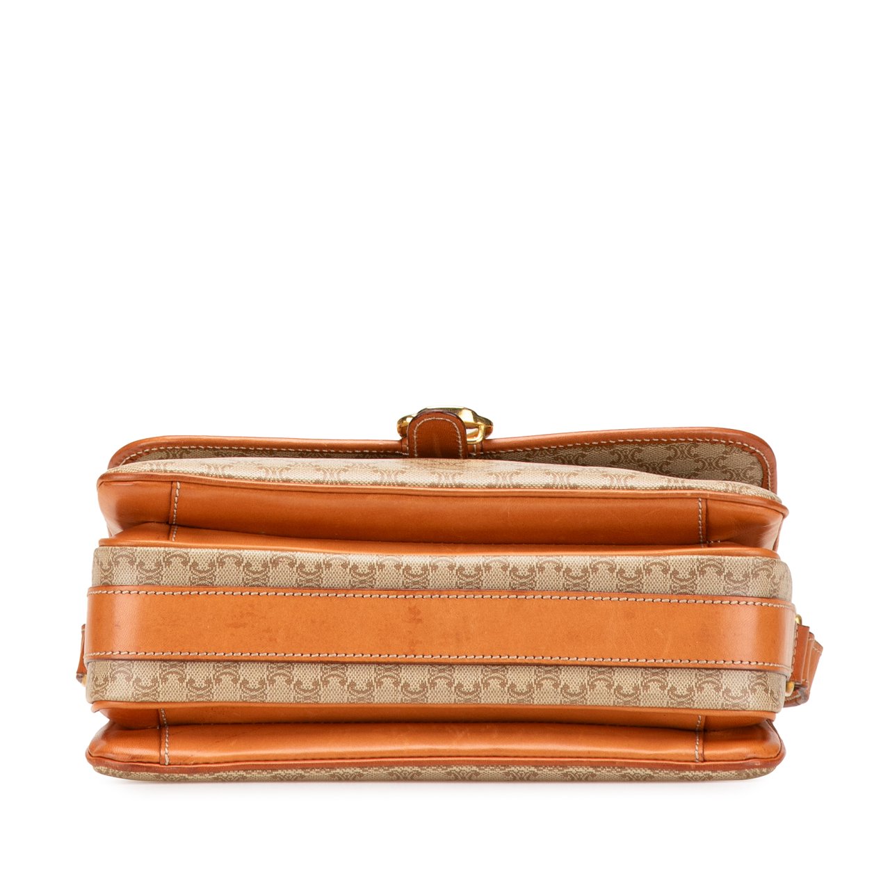 Celine Macadam Coated Canvas Crossbody Bruin
