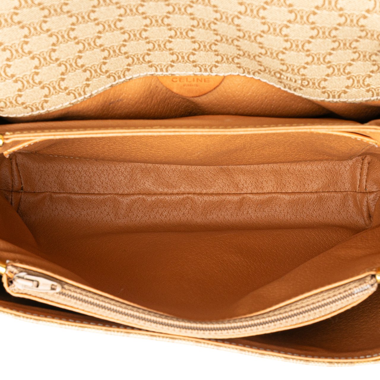 Celine Macadam Coated Canvas Crossbody Bruin