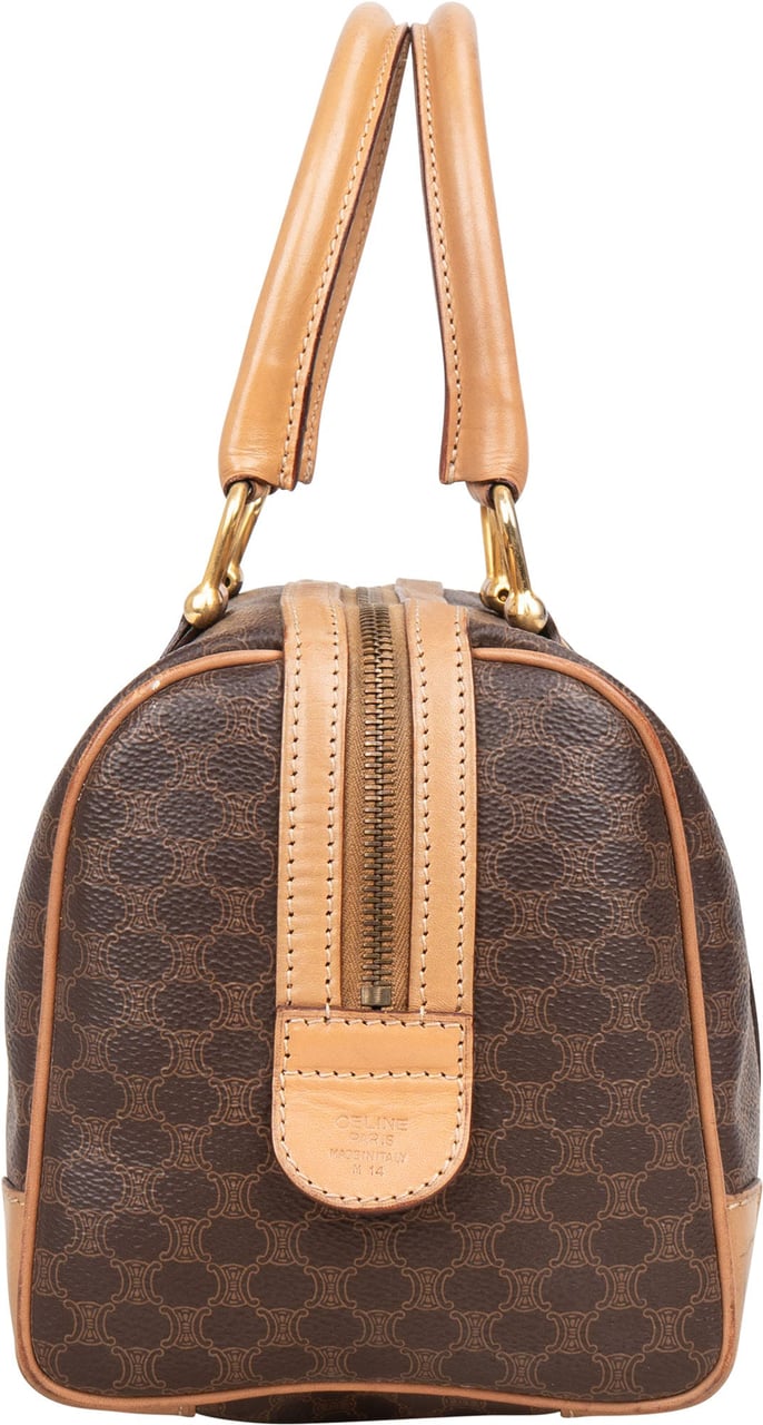 Celine Celine Maccadam Monogram Handbag Bruin
