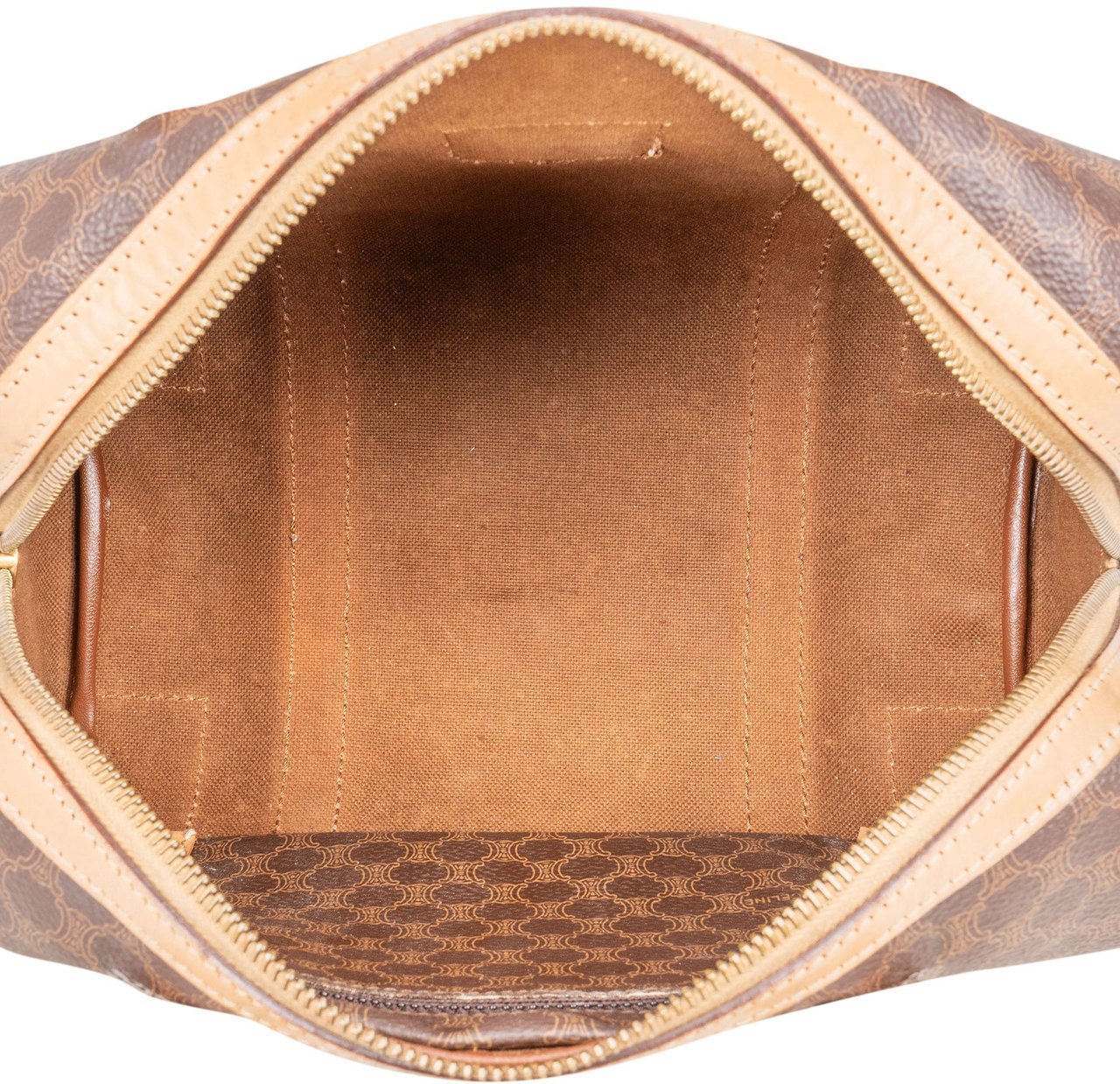 Celine Celine Maccadam Monogram Handbag Bruin