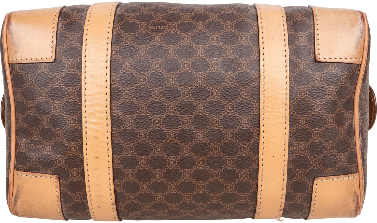 Celine Celine Maccadam Monogram Handbag Bruin