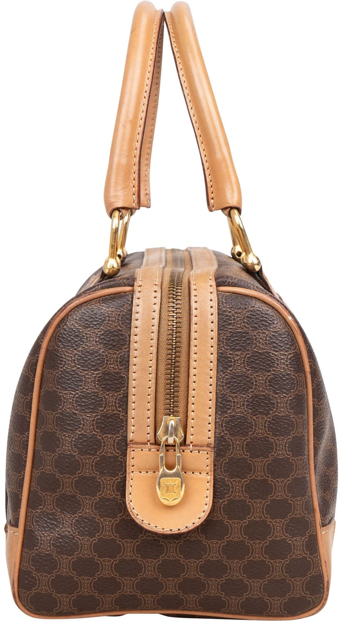 Celine Celine Maccadam Monogram Handbag Bruin