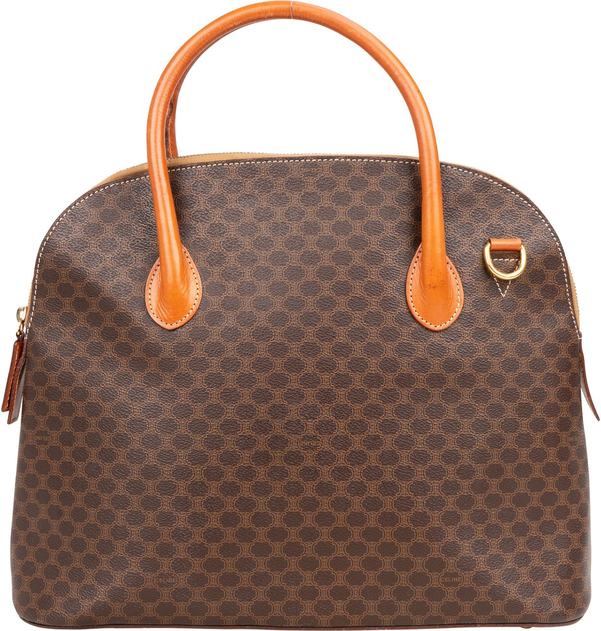 Celine Celine Maccadam Monogram Handbag Bruin