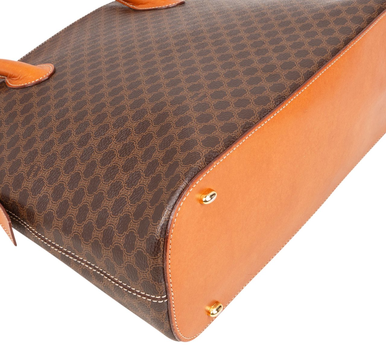 Celine Celine Maccadam Monogram Handbag Bruin