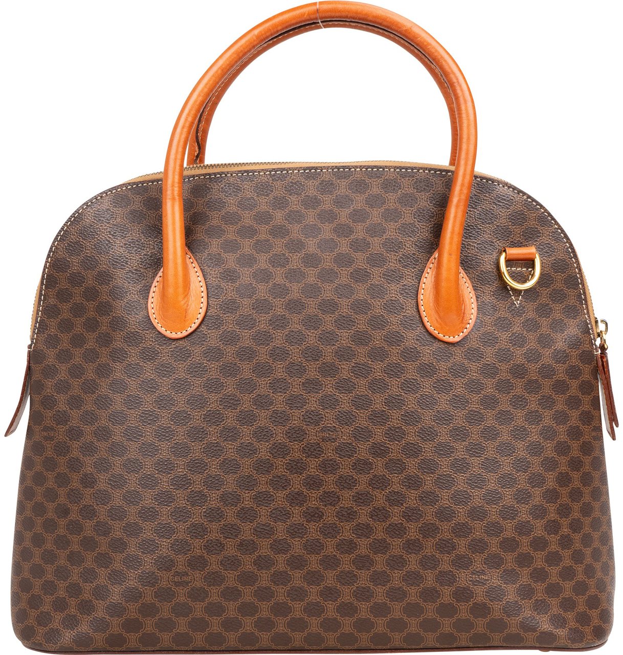 Celine Celine Maccadam Monogram Handbag Bruin