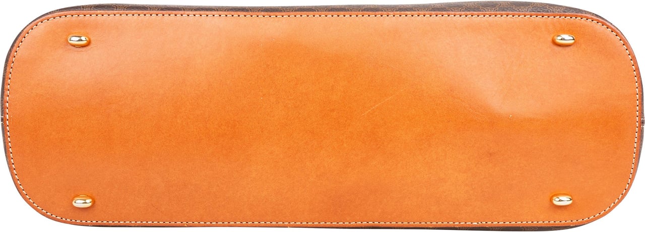 Celine Celine Maccadam Monogram Handbag Bruin