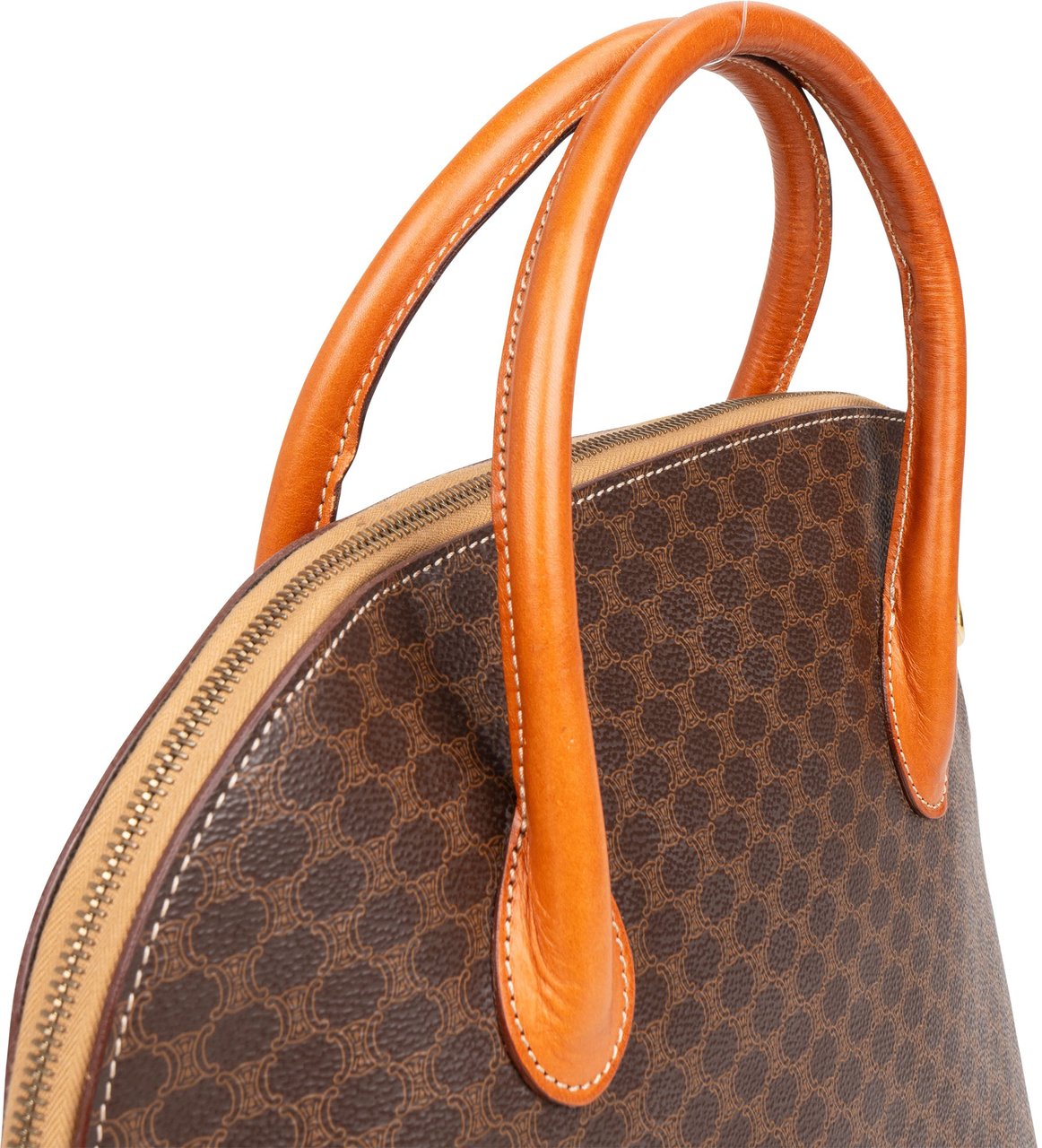 Celine Celine Maccadam Monogram Handbag Bruin