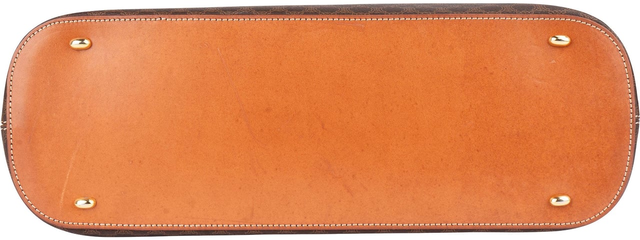 Celine Celine Maccadam Monogram Handbag Bruin