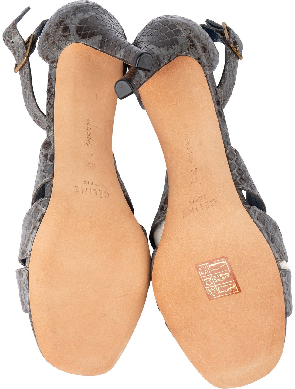 Celine Céline Exotic Python Spartiates Heels (37) Divers