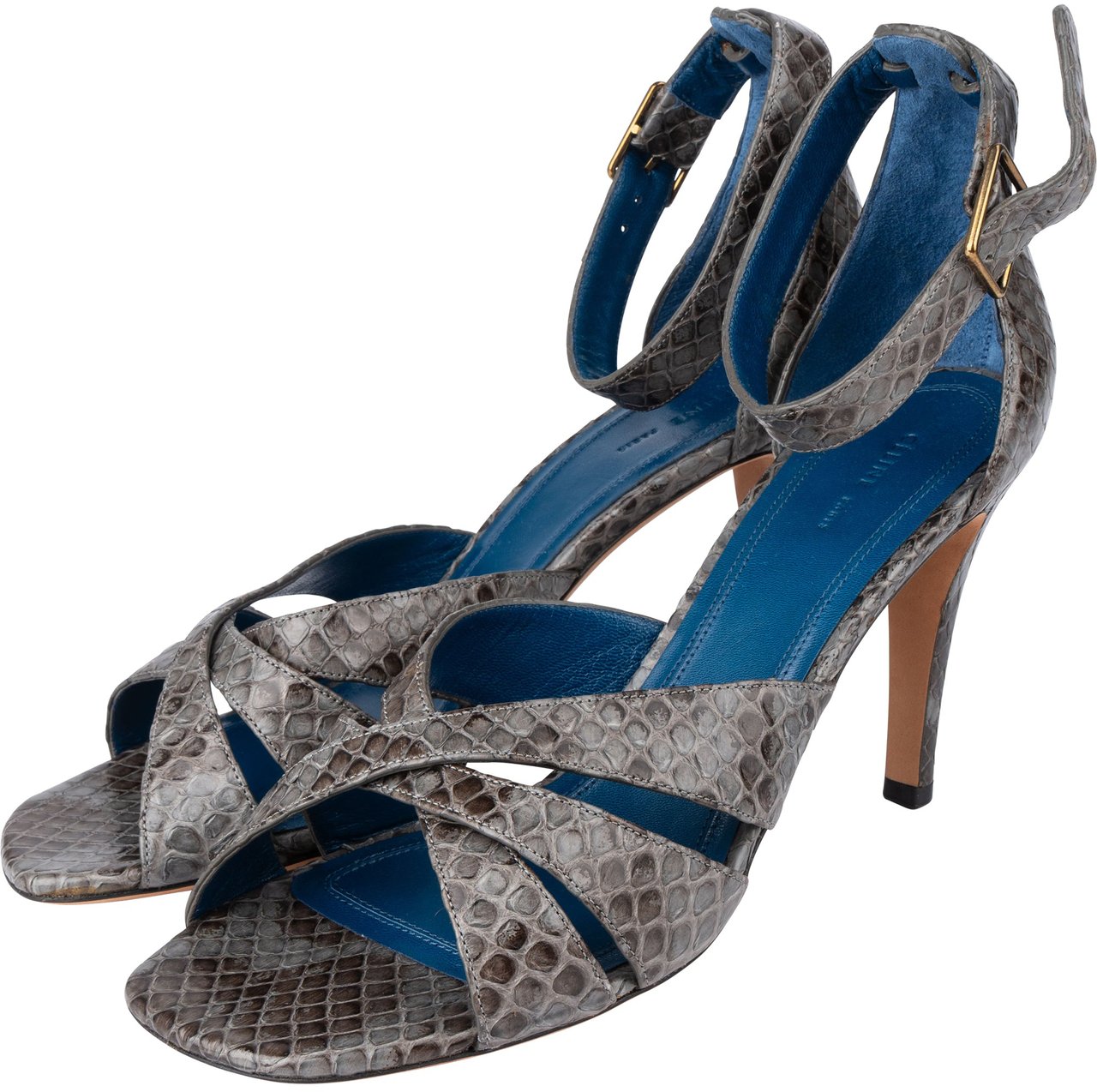 Celine Céline Exotic Python Spartiates Heels (37) Divers