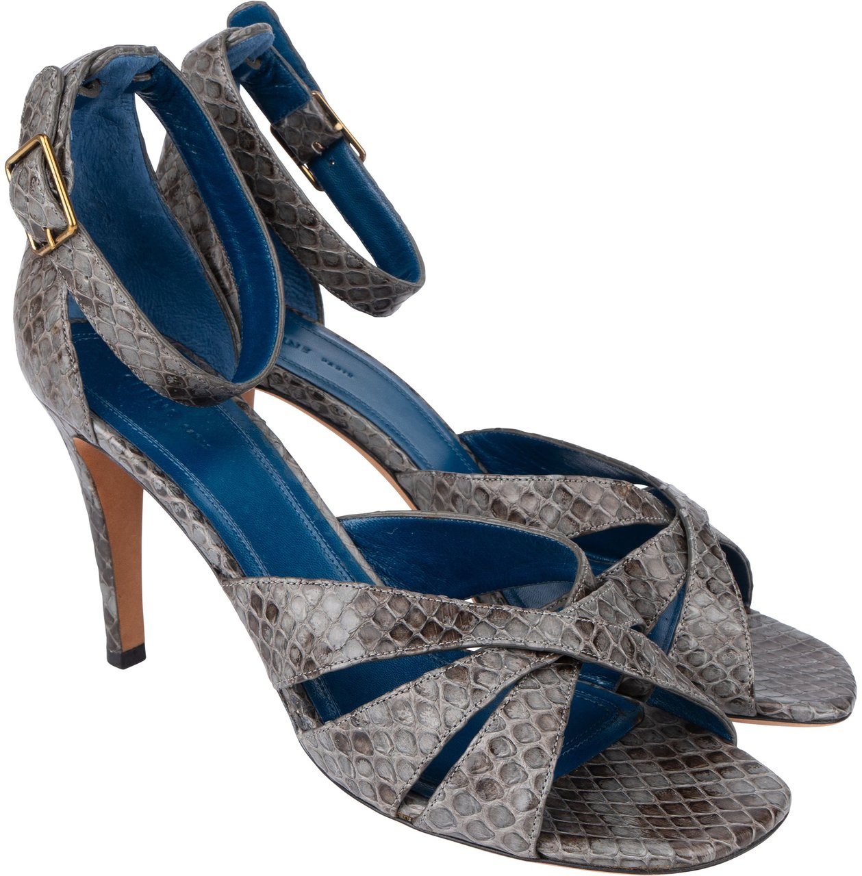 Celine Céline Exotic Python Spartiates Heels (37) Divers