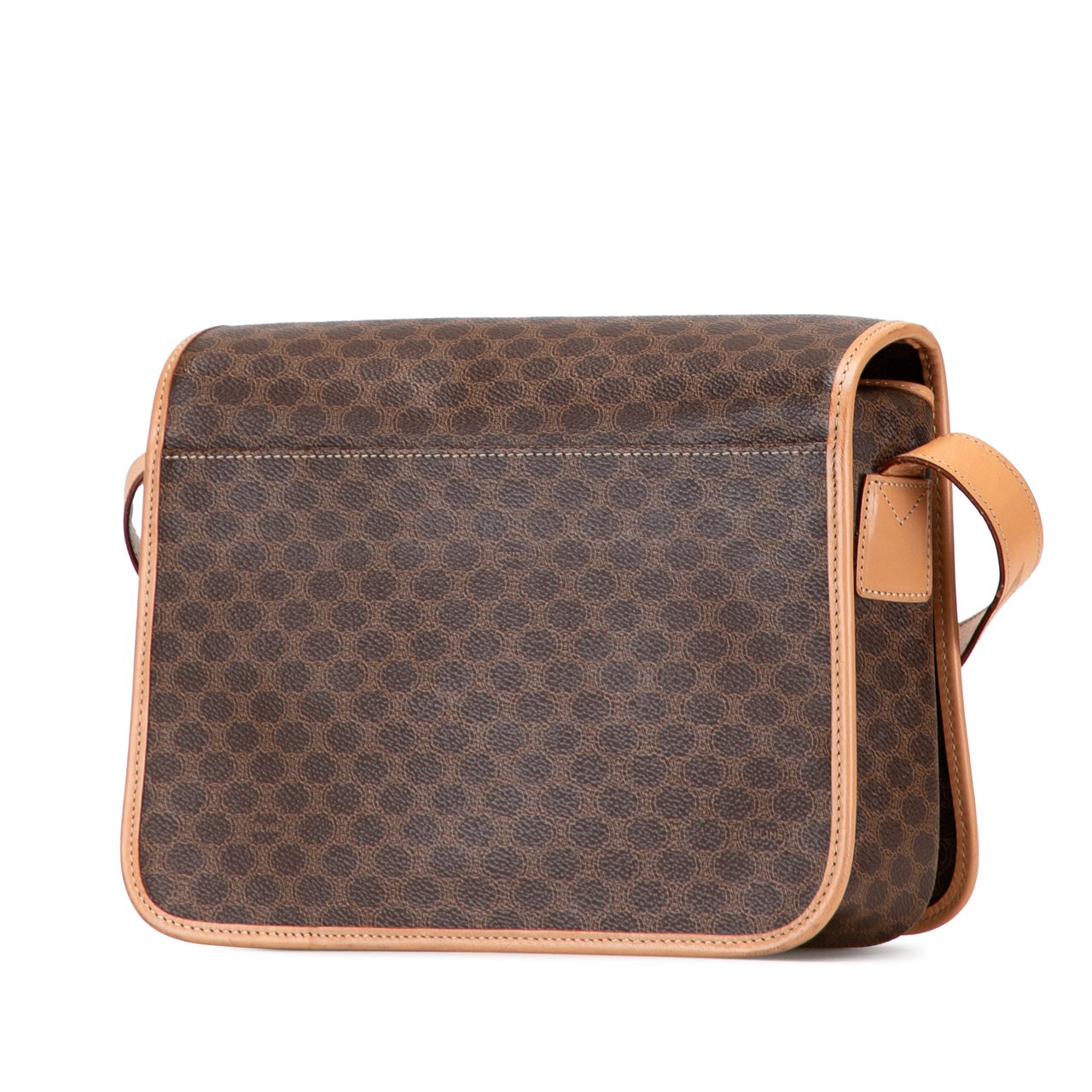 Celine Macadam Coated Canvas Crossbody Bruin