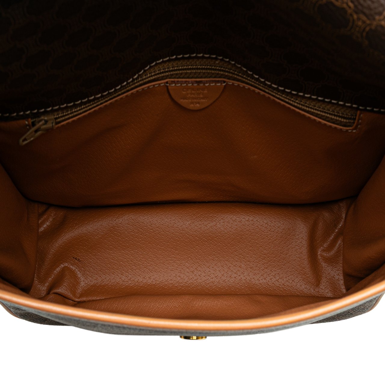 Celine Macadam Coated Canvas Crossbody Bruin