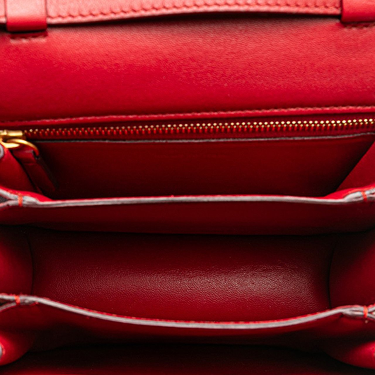 Celine Small Calfskin Classic Box Rood