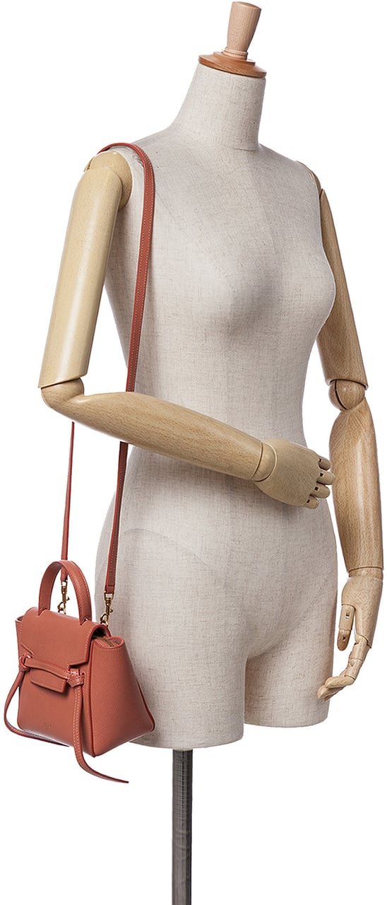 Celine Pico Grained Calfskin Belt Bag Oranje