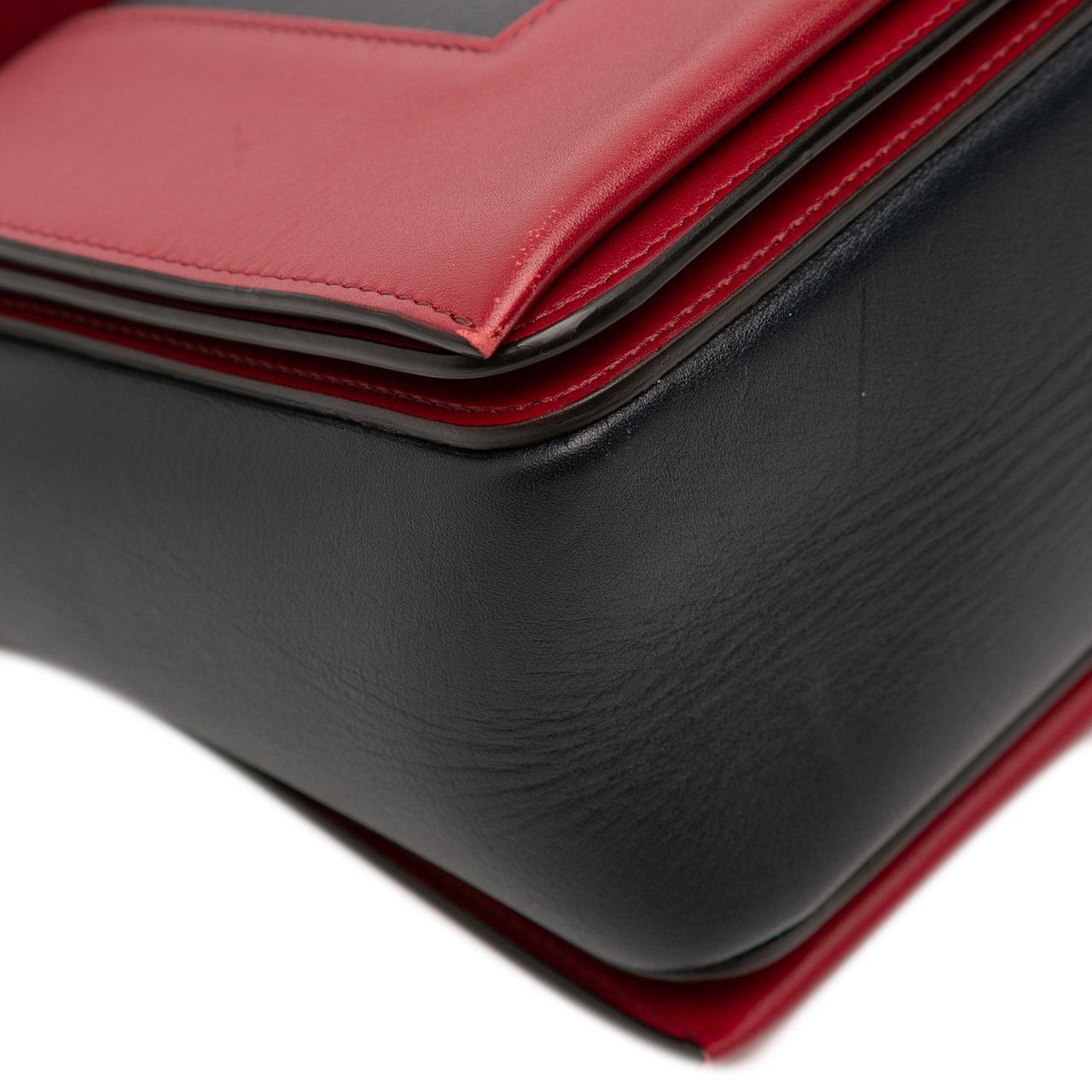 Celine Medium Shiny Smooth Calfskin Frame Shoulder Bag Rood