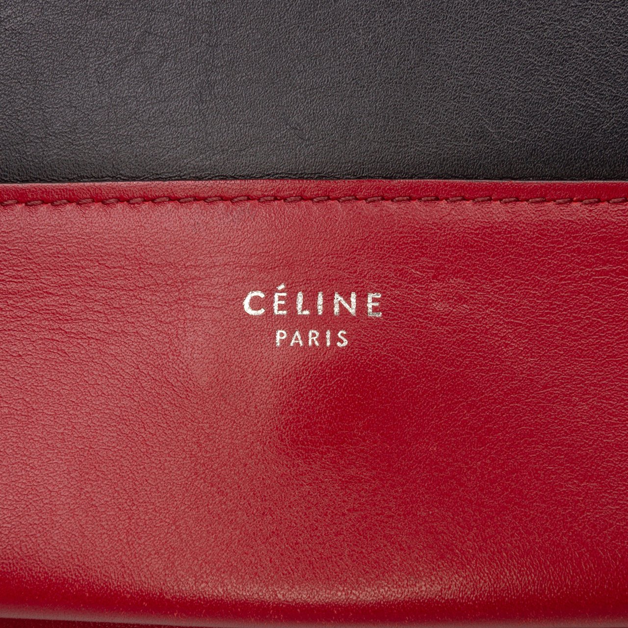Celine Medium Shiny Smooth Calfskin Frame Shoulder Bag Rood