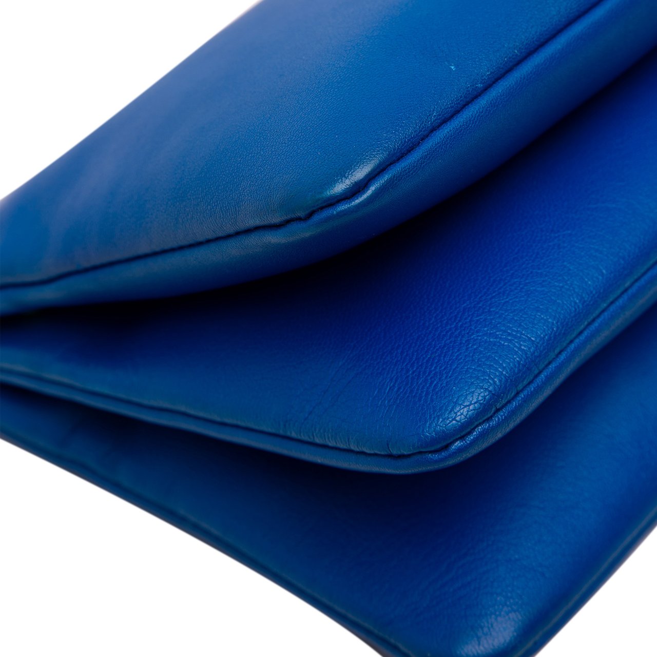 Celine Small Lambskin Trio Crossbody Blauw